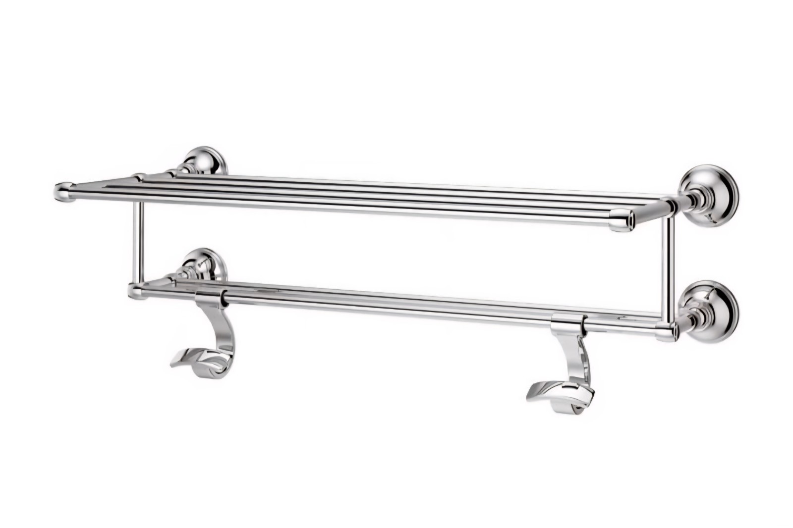 Pfister BTR-TB2C Tisbury 24" 4-Bar Towel Rack with 2 Hooks P
