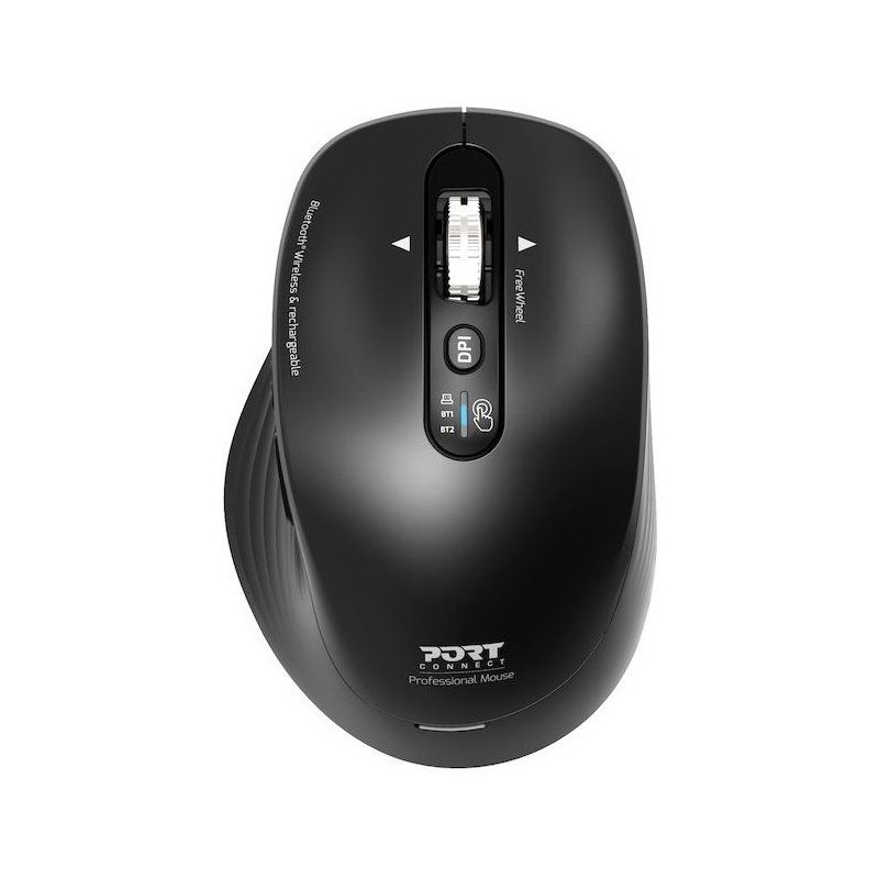 Souris sans fil PORT Designs pour le télétravail souris nomade Bluetooth rechargeable