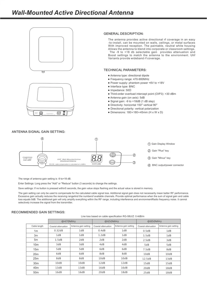 Stage Weather-resistant Antenna for UHF Wireless microphone Systems  - Image 4 of 4