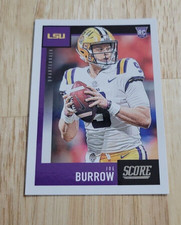 2020 Panini Score JOE BURROW Rookie Card RC #360 Cincinnati Bengals LSU. rookie card picture