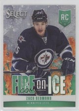 2013 Panini Select Fire on Ice Rookies Green Prizm 4/25 Zach Redmond #FR-40 2d8