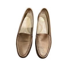 SAS Tripad Comfort Slip On Loafers Women's Metallic Gold Leather Comfort Size 8S