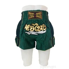 Selling Muay Thai shorts, green , size XL, 1 piece, quality products from Thai