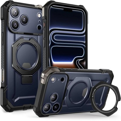 Handyhülle für iPhone 17 Pro Max Supcase Case Cover Etui Schwarz-Transparent
