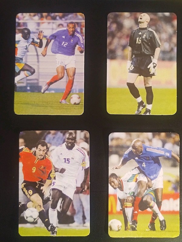 2001 THIERRY HENRY THURAM BARTHEZ VIERA FRANCE NATIONAL TEAM 4 CARD 5 X 3.5 RARE