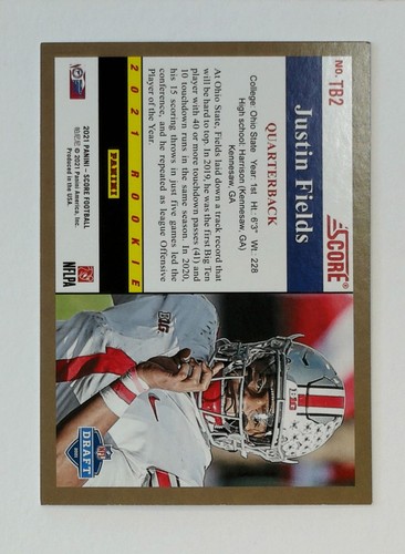 2021 Score #2 Justin Fields  1991 Throwback - Bild 2 von 2