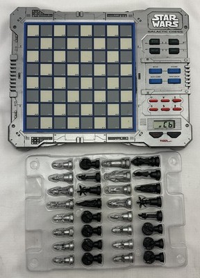 1999 Star Wars Galactic Chess by Tiger Complete/Works No Box Good Condition
