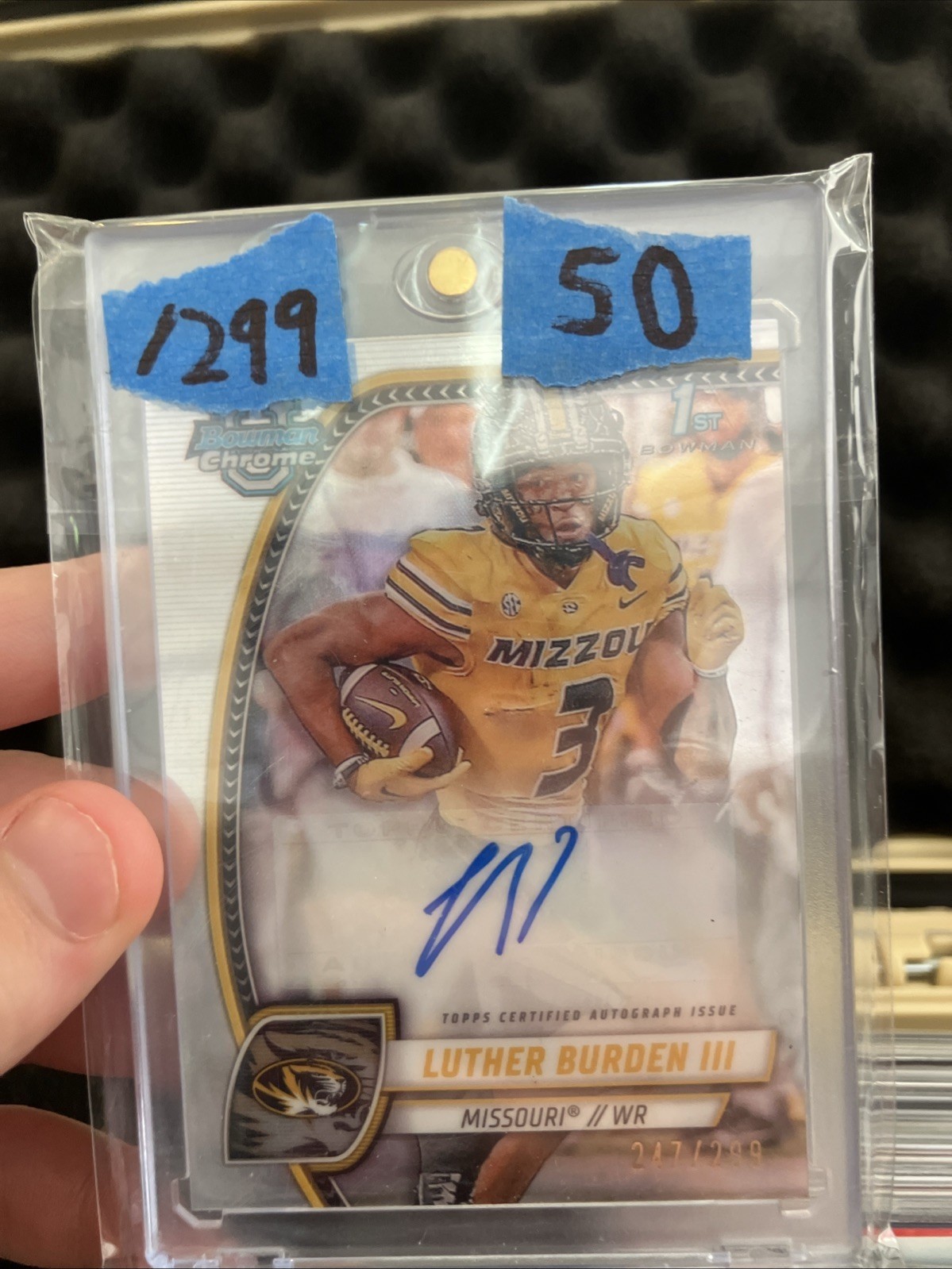 2024 Bowman U Chrome - 1st Auto Luther Burden #PA-LBU Refractor /299 (AU, RC)