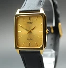 [N MINT++] Vintage Seiko Dolce 7731-5110 27mm Gold Dial Quartz Men's Watch JAPAN