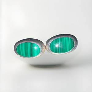 Native American Malachite Earring Set Sterling 925 Silver