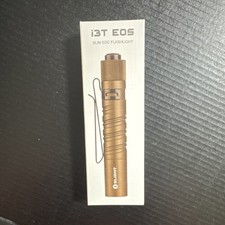 Olight I3T EOS Shadow Dune Brown Slim LED EDC Flashlight IPX8 Aluminum