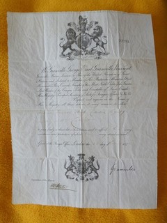 British Victorian 1872 passport travel to Continent