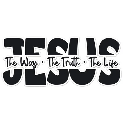SOUTHERN STICKERZ Jesus The Way - Vinyl Decal Sticker - Car Window Laptop - ebn12019