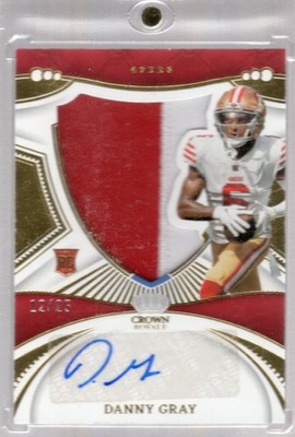 2022 Chronicles Crown Royale Silhouette AUTO Danny Gray #CRS-31 (MEM, RC)