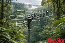 HDTV Amplified Digital TV Antenna 200 Miles 360 Motorized Rotation Support 5 TV