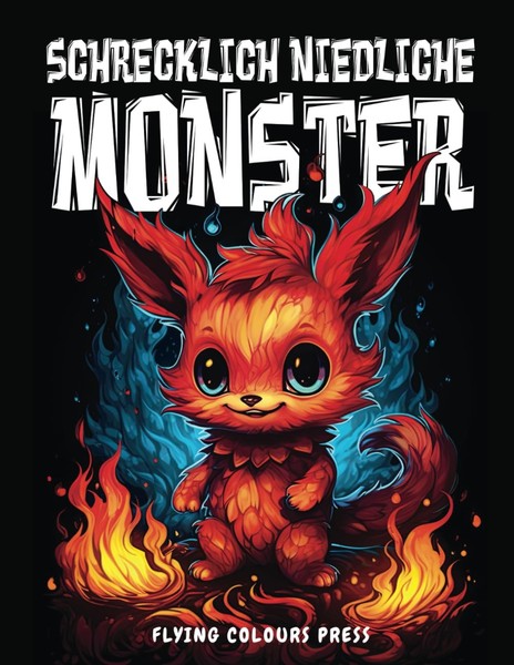 Niedliche Monster Malbuch: Fantasiewesen FüR Erwachsene & Jugendliche Zur-image
