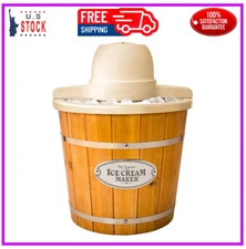 Electric Ice Cream Maker - Old Fashioned Soft Serve Ice Cream Machine Makes Froz