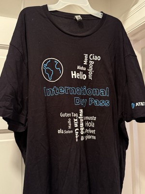 At&T International Day Pass Spanish T-Shirt Two Xl