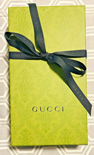 Authentic GUCCI - Green Brocade Gift Box Ribbon 5.75 x 10.5 x 2.25 - NEW