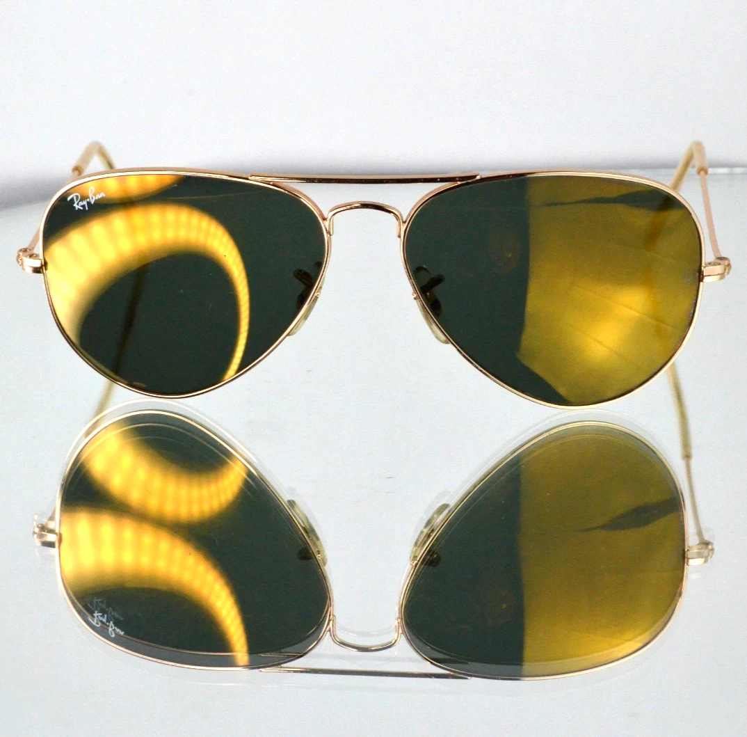 Ray-Ban Gold Aviator Mirrored Sunglasses for Men for sale | eBay