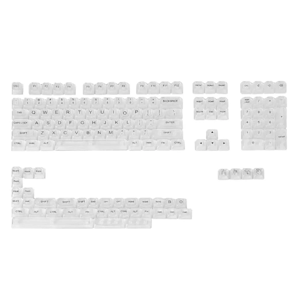 Redragon A135 Crystal KeyCaps, 147 Keys Standard Doubleshot PBT Keycap Set, OSA  - Image 2 of 4