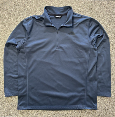 The North Face 1/4 Zip Pullover Mens XL Long Sleeve Top Tech Glacier Blue