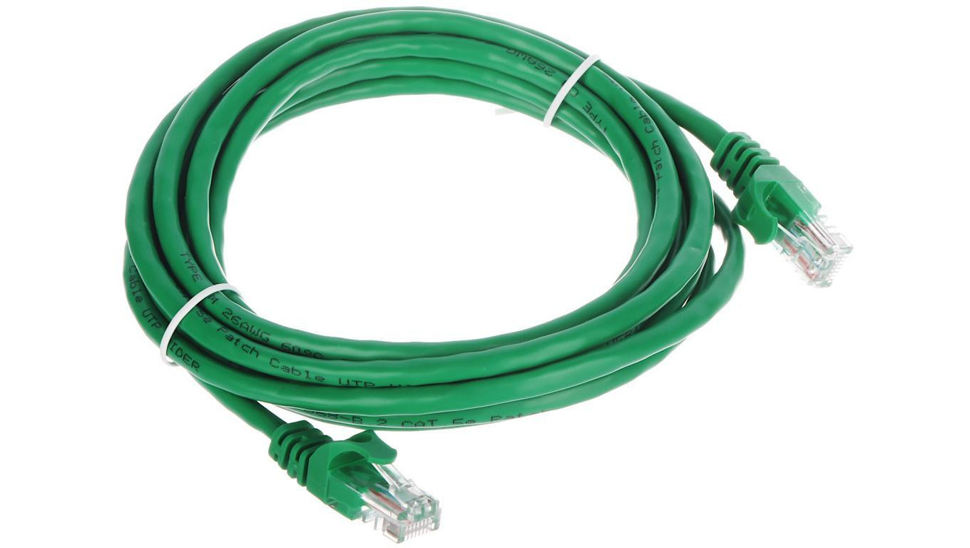 PATCHCORD RJ45/3.0-GREEN 3m /T2UK
