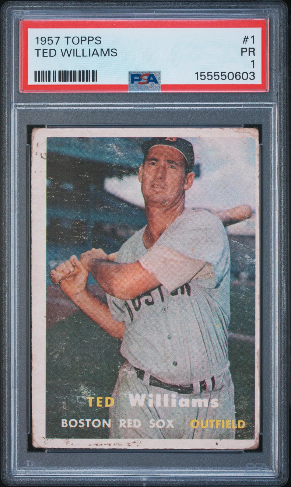 1957 Topps Ted Williams #1 PSA 1 Boston Red Sox