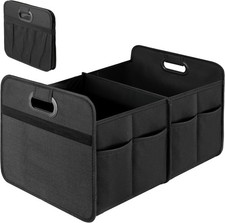 Simple Deluxe Car Trunk Organizer, 2 Compartments Collapsible Trunk Storage, Ant