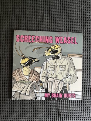 Screeching Weasel My Brain Hurts White Vinyl LP NM M- Recess Records Lookout