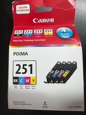 Canon Pixma CLI-251 Multi-Pack/Value Pack BK/C/M/Y Ink Tanks 8288