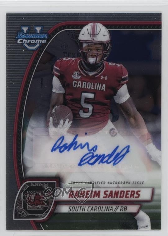 2024 Bowman U Chrome Chrome Prospect Auto Raheim Sanders #PA-RSA Auto 1n1n
