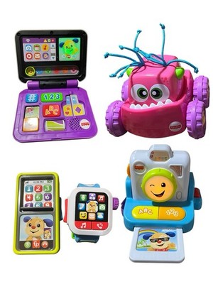 Fisher-Price Toy Lot Laugh & Learn Smart Watch Phone Click Laptop Press Monster