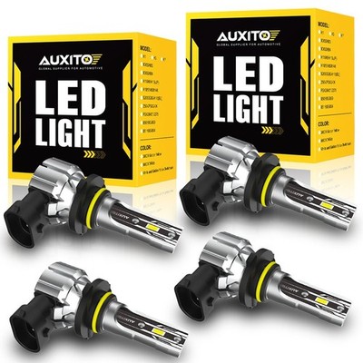 9005 9006 LED Headlight Bulb Kit 6500K White Super Bright High/Low Beam Combo 4x
