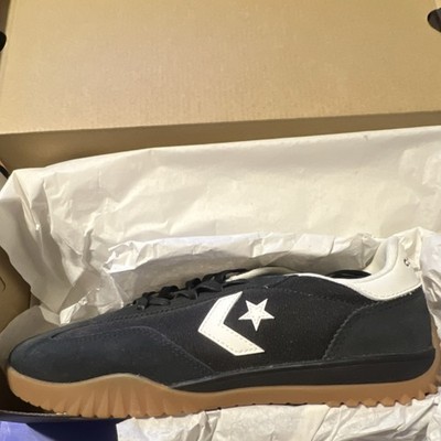 Converse Run Star Trainer OX Black White Gum Suede Sneaker A08263C Men's