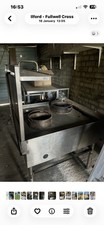 Commercial Stainless Steel Gas Range Cooker, 2 Burner Hot Top