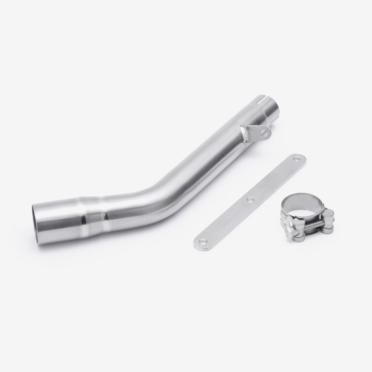 Lextek Titanium Link Pipe 51mm for KTM RC 390 (16-19) Exhaust|Rear Clamp-On Gold
