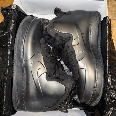 Nike Air Force 1 Foamposite Cup Triple Black Mens Size 12 Shoes