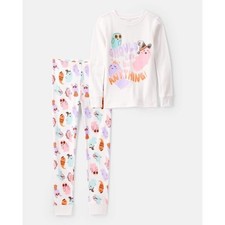 Carters Bedtime Halloween Ghost PJs 2T Toddler Long Sleeve Pajama Set NWT
