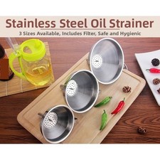 Kitchen Funnel Wide Opening Design Hanging Ears For Storage Strainer Insert