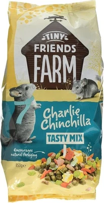 Supreme Petfoods Tiny Friends Farm Charlie Chinchilla Tasty Mix 850g may vary