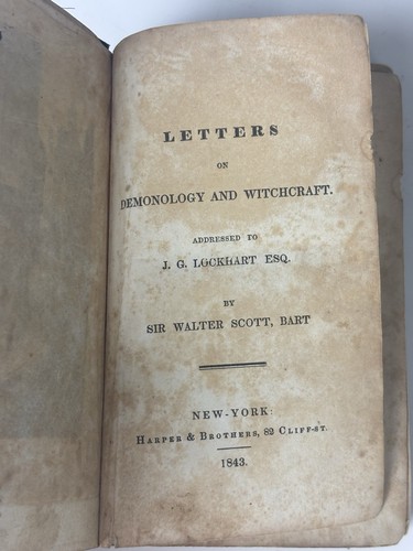Letters on Demonology and Witchcraft 1843 Occult Book Sir Walter Scott - Picture 3 of 8