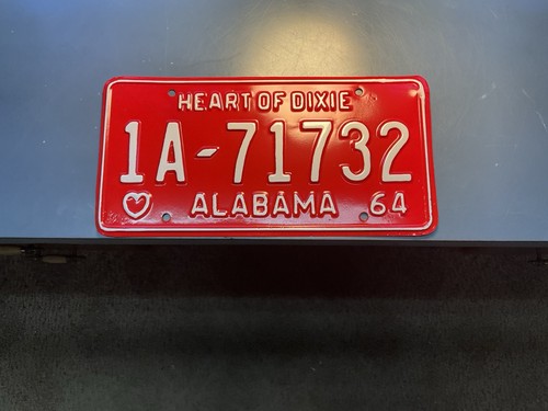alabama license plate 1964