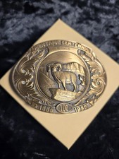 Montana Centennial Bighorn Belt Buckle, commemorating 100 yrs of Mont statehood