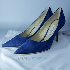 Jimmy Choo Love 85mm women's suede pointed toe pumps EU39 US9 With Shoe dust bag