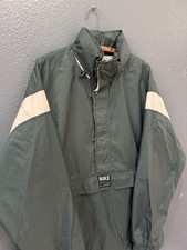 Vintage 90 s Nike Air Swoosh Green Anorak Windbreaker Jacket Large Men s