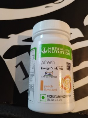Herbalife Afresh Energy Drink Mix - 50 g Hard To Find Peach flavor New Sealed 