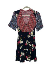 Free People Mix It Up Printed Mini Dress Size 4