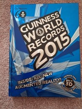 2015 Guinness Book of Records Hardback Book Excellent Condition