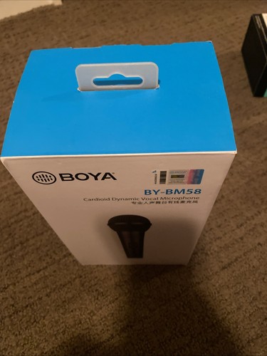 Boya BY-BM58 Cardioid Dynamic Vocal Microphone Vocal Record Singing Speech NIB - Photo 2 sur 3